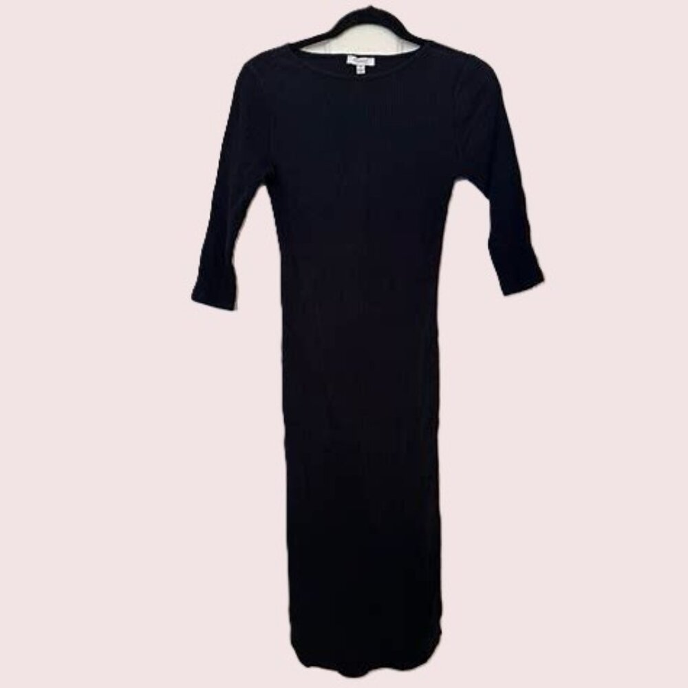 Skinnygirl Black Ribbed Sweater Dress Sz Sm. NWOT